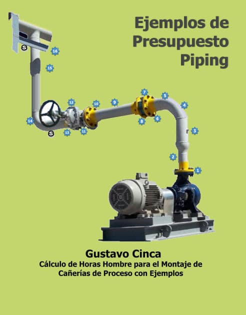 Ejemplos de Presupuesto - Piping: Cálculo de Horas Hombre para el Montaje de Cañerías. by Gustavo Miguel Cinca