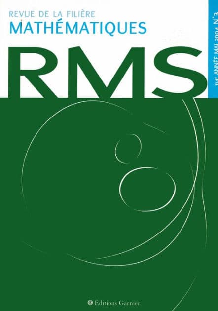 Revue de la filière mathématiques RMS 114-3 by Collectif