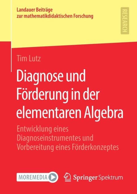 Diagnose und Förderung in der elementaren Algebra: Entwicklung eines Diagnoseinstrumentes und Vorbereitung eines Förderkonzeptes by Tim Lutz