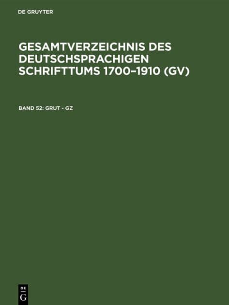 Grut - Gz by Hilmar Schmuck