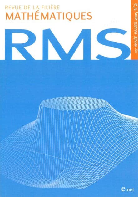 Revue de la filière mathématiques RMS 115-2 by Collectif