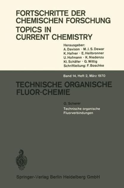 Technische organische Fluorverbindungen by O. Scherer