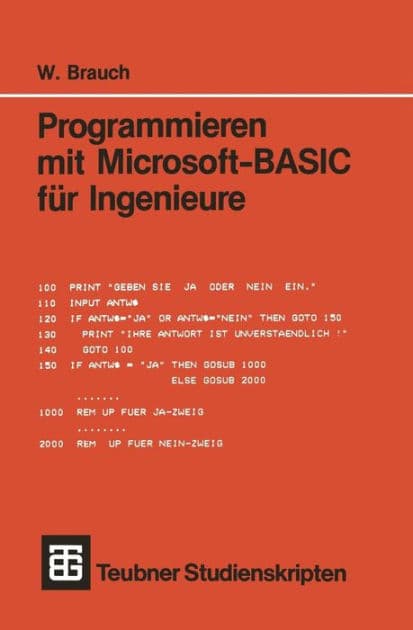 Programmieren mit Microsoft-BASIC für Ingenieure by Wolfgang Brauch
