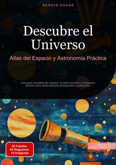 Descubre el Universo: Atlas del Espacio y Astronomía Práctica: Una guía completa del cosmos, el cielo nocturno y el espacio exterior para observadores principiantes y avanzados by Bendis A. I. Saage - Español