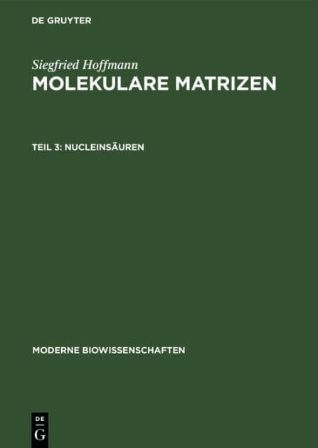 Nucleinsäuren by Siegfried Hoffmann