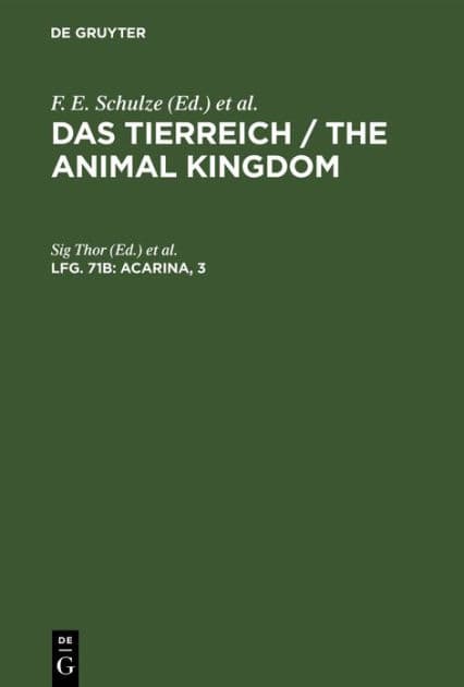 Acarina, 3: Trombidiidae by Sig Thor