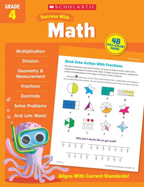 Scholastic Success with Math Grade 4 Workbook by Scholastic Teaching Resources