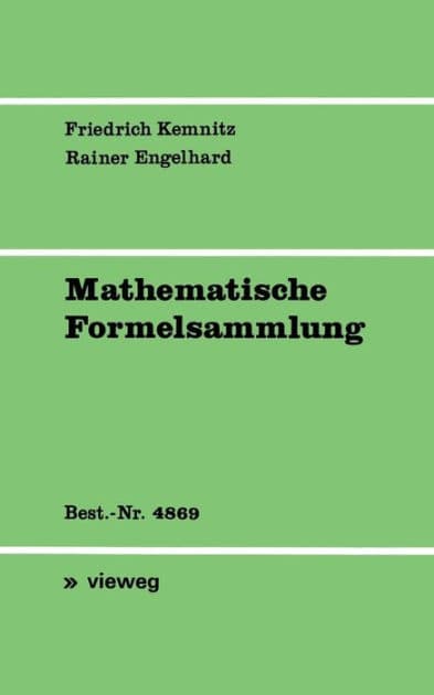 Mathematische Formelsammlung by Arnfried Kemnitz