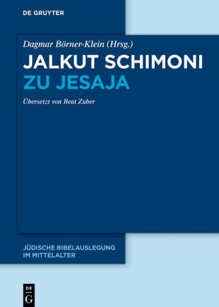 Jalkut Schimoni zu Jesaja by Dagmar Börner-Klein