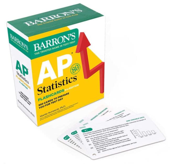 AP Statistics Flashcards, Fifth Edition: Up-to-Date Practice by Barron's Educational Series
