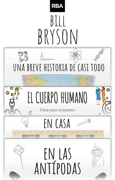 Pack IMPRESCINDIBLES DE BILL BRYSON ebook Bundle: Incluye Una breve historia de casi todo, El cuerpo humano, En casa y En las Antípodas. by Bill Bryson