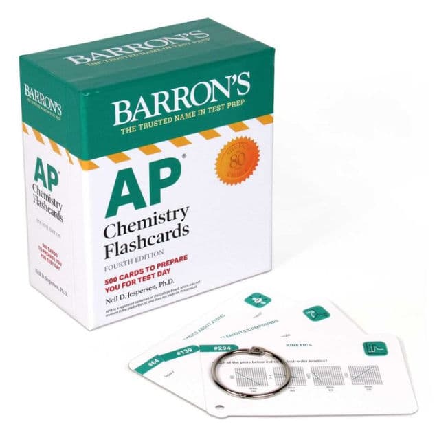 AP Chemistry Flashcards, Fourth Edition: Up-to-Date Review and Practice + Sorting Ring for Custom Study by Barron's Educational Series