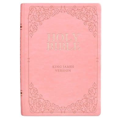 KJV Bible Giant Print Full Size Pink by Unknown Author