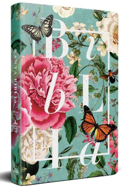 Biblia RVR 1960 letra grande tamaño manual, tapa dura Jardin de flores / Spanish Bible RVR 1960 Handy Size Large Print Hardcover Garden of Flowers by Reina Valera Revisada 1960