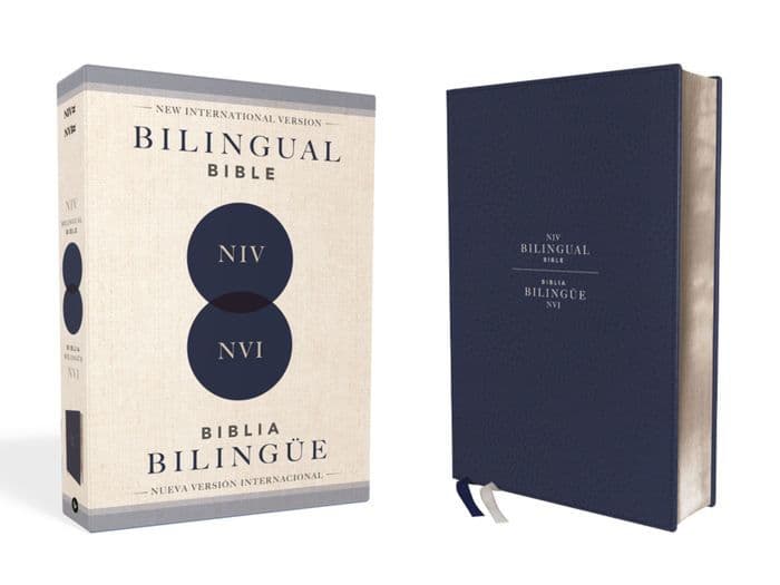 NIV/NVI Bilingual Bible, Revised Text 2022, Leathersoft, Navy / NIV/NVI, Biblia Bilingüe, Revisión 2022, Leathersoft, Azul añil by Nueva Versión Internacional