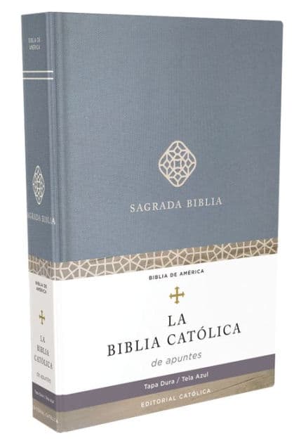 Biblia Católica, Edición para Notas, Tapa dura/tela, Azul, Comfort Print by Editorial Católica