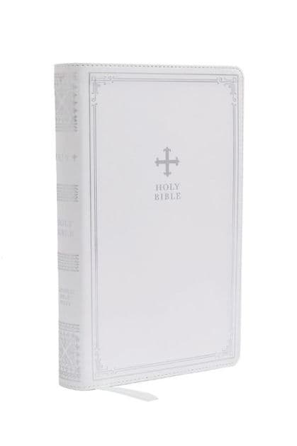 NRSV Catholic Edition Gift Bible, White Leathersoft (Comfort Print, Holy Bible, Complete Catholic Bible, NRSV CE): Holy Bible by Catholic Bible Press
