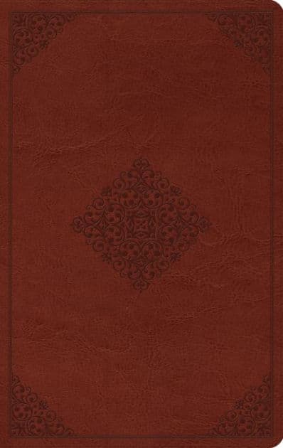 ESV Large Print Value Thinline Bible (TruTone, Tan, Ornament Design) by Crossway
