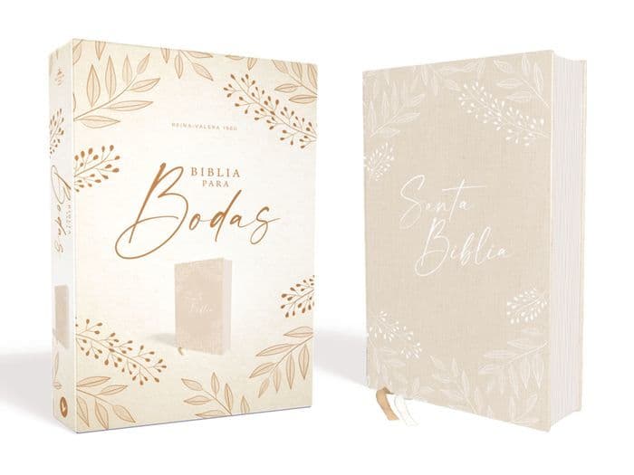 RVR60, Santa Biblia para Bodas, Tapa dura/Tela, Caja de Regalo, Palabras de Jesús en Rojo, Comfort Print by Vida