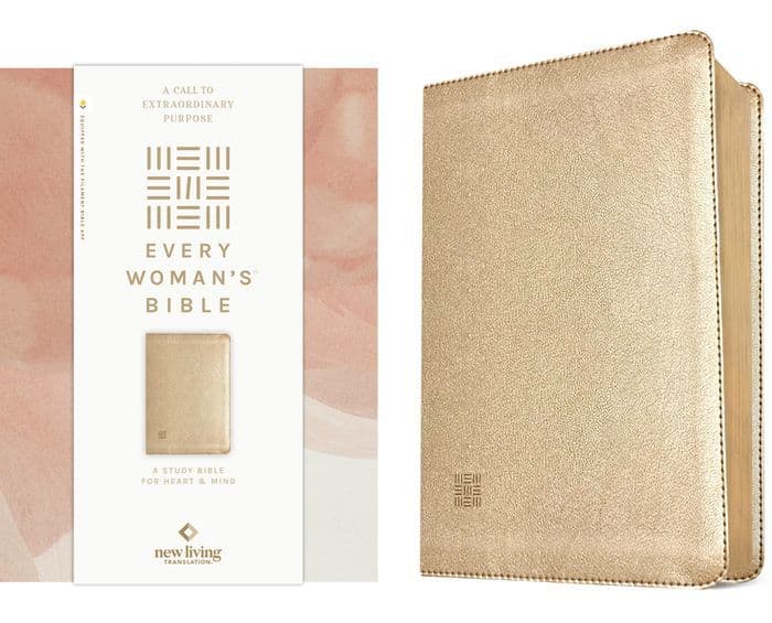 NLT Every Woman's Bible, Filament Enabled (LeatherLike, Soft Gold, Red Letter) by Tyndale