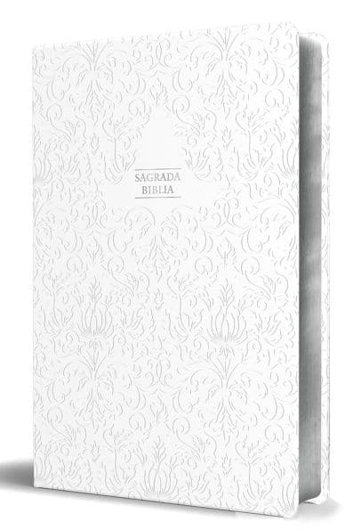 Biblia Católica en español. Boda, bautizo, primera comunión, confirmación y cumpleaños. Caja blanca regalo / Catholic Bible. Spanish-Language, Leathersoft, by Biblia de América