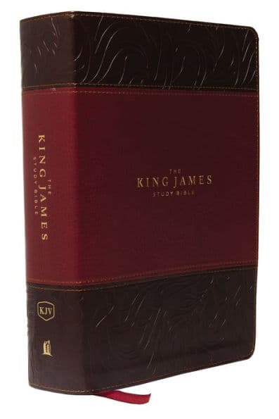 KJV, The King James Study Bible, Leathersoft, Burgundy, Red Letter, Full-Color Edition: Holy Bible, King James Version by Thomas Nelson
