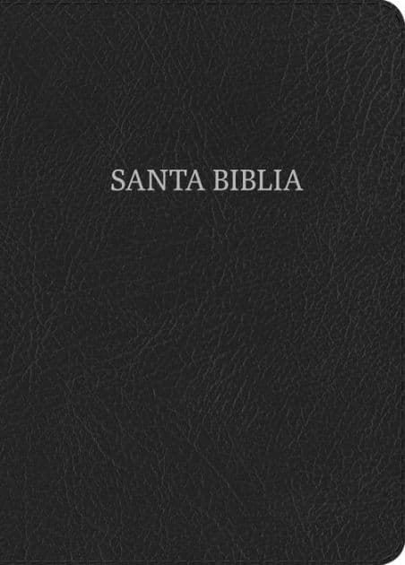 RVR 1960 Biblia compacta letra grande, negro piel fabricada by B&amp;H Español Editorial Staff