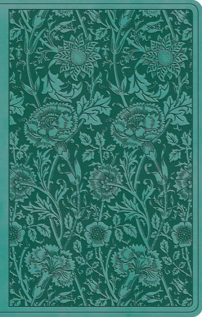 ESV Premium Gift Bible (TruTone, Teal, Floral Design) by Crossway