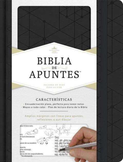 RVR 1960 Biblia de apuntes, negro símil piel by B&amp;H Español Editorial Staff