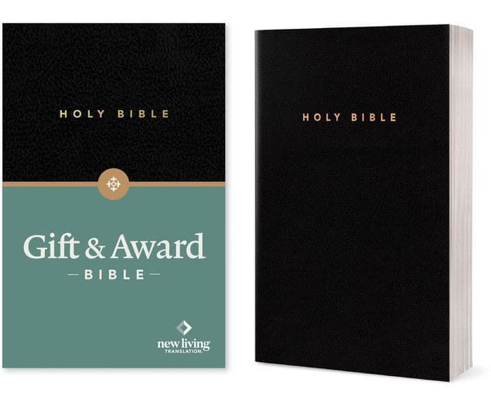 Gift and Award Bible NLT (Imitation Leather, Black, Red Letter) by Tyndale