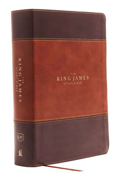 KJV, The King James Study Bible, Leathersoft, Brown, Red Letter, Full-Color Edition: Holy Bible, King James Version by Thomas Nelson
