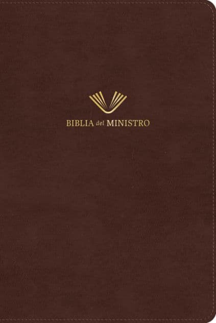 RVR 1960 Biblia del ministro, edición ampliada, caoba piel fabricada by B&amp;H Español Editorial Staff