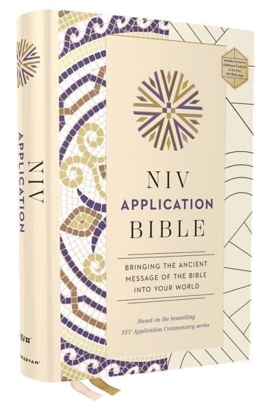 NIV Application Bible, Hardcover, Multi-Cream, Red Letter, Comfort Print: Bringing the Ancient Message of the Bible into Your World by Zondervan