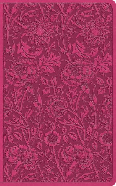 ESV Vest Pocket New Testament with Psalms and Proverbs, Red Letter (TruTone, Berry, Floral Design) by Crossway