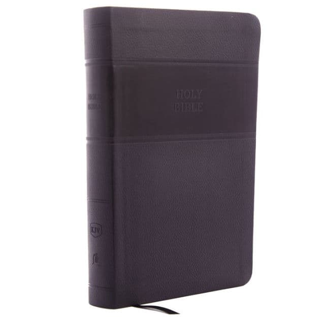 KJV Holy Bible: Personal Size Giant Print with 43,000 Cross References, Black Leathersoft, Red Letter, Comfort Print (Thumb Indexed): King James Version by Thomas Nelson