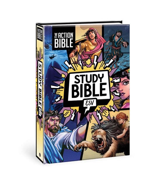 The Action Bible Study Bible ESV, Hardcover, Full Color by David C Cook