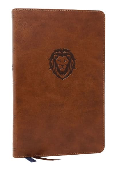 NKJV, Thinline Bible Youth Edition, Leathersoft, Brown, Red Letter, Comfort Print: Holy Bible, New King James Version by Thomas Nelson