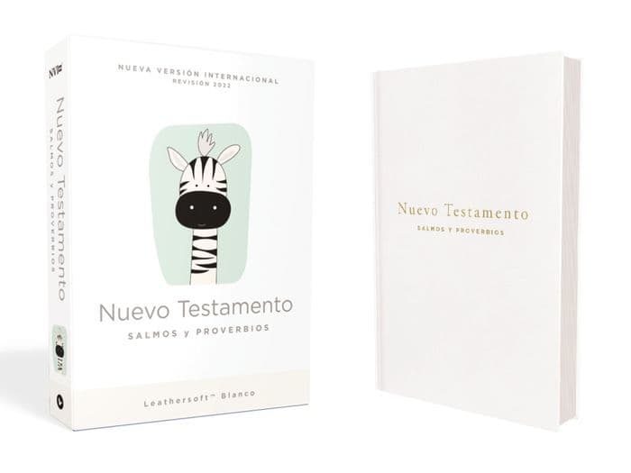 NVI, Nuevo Testamento de bolsillo, con Salmos y Proverbios, Revisión 2022, Leathersoft, Blanco, Bebés by Vida