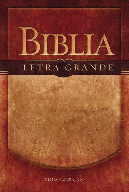 RVR1909, Santa Biblia, Letra grande, Tapa rústica, Palabras de Jesús en rojo by RVR 1909- Reina Valera 1909