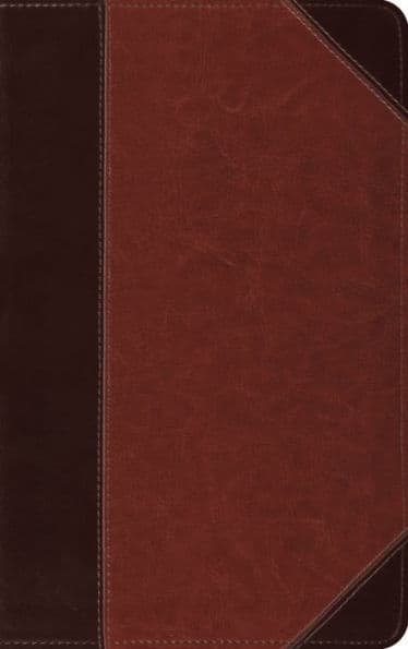 ESV Thinline Bible, Red Letter (TruTone, Brown/Cordovan, Portfolio Design) by Crossway