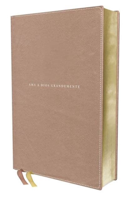 NBLA, Santa Biblia, Ama a Dios Grandemente, Interior a cuatro colores Leathersoft, Oro Rosa, Comfort Print by NBLA-Nueva Biblia de Las Américas