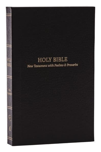 KJV Holy Bible: Pocket New Testament with Psalms and Proverbs, Black Softcover, Red Letter, Comfort Print: King James Version by Thomas Nelson