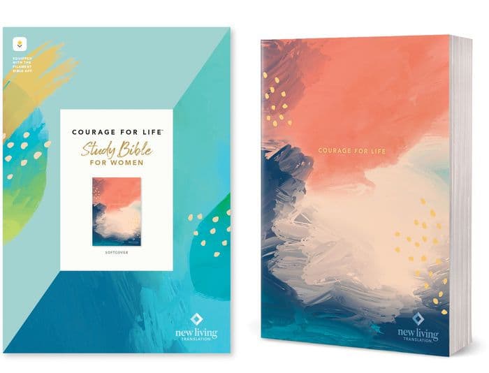 NLT Courage For Life Study Bible for Women, Filament Enabled (Softcover) by Tyndale