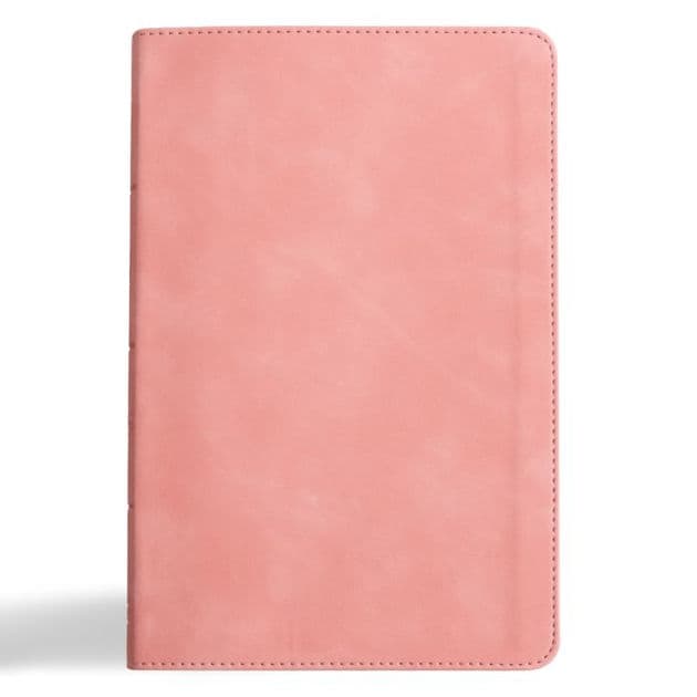 CSB Thinline Bible, Blush Pink LeatherTouch by CSB Bibles by Holman