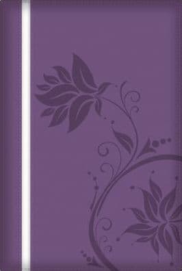 Biblia de la mujer conforme al corazón de Dios: Duotono morado by Elizabeth George