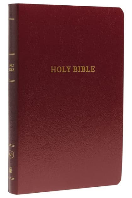 KJV Holy Bible: Gift and Award, Burgundy Leather-Look, Red Letter, Comfort Print: King James Version by Thomas Nelson