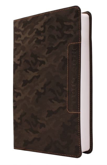 NIV, Boys' Bible, Leathersoft, Brown Camo, Comfort Print by Zondervan