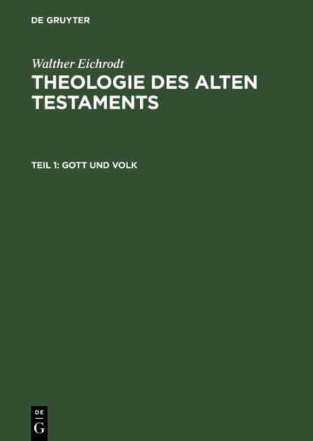 Gott und Volk by Walther Eichrodt