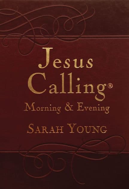 Jesus Calling Morning and Evening (Brown Leathersoft Hardcover) by Sarah Young