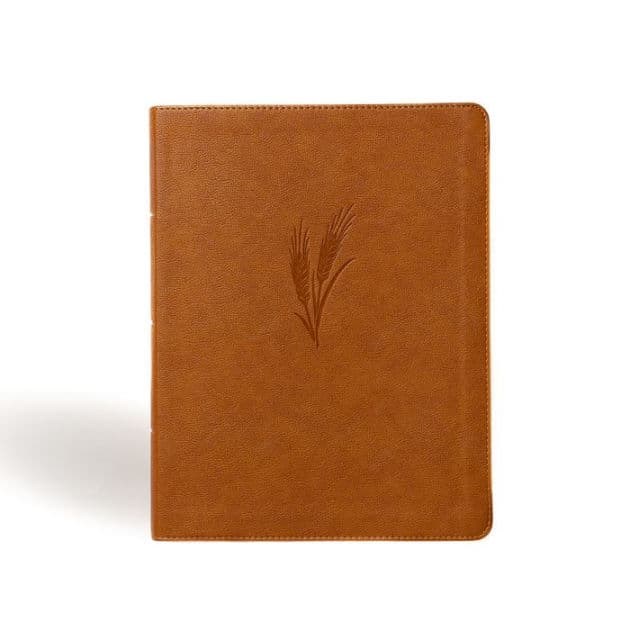 CSB Notetaking Bible, Large Print Edition, Camel LeatherTouch by CSB Bibles by Holman